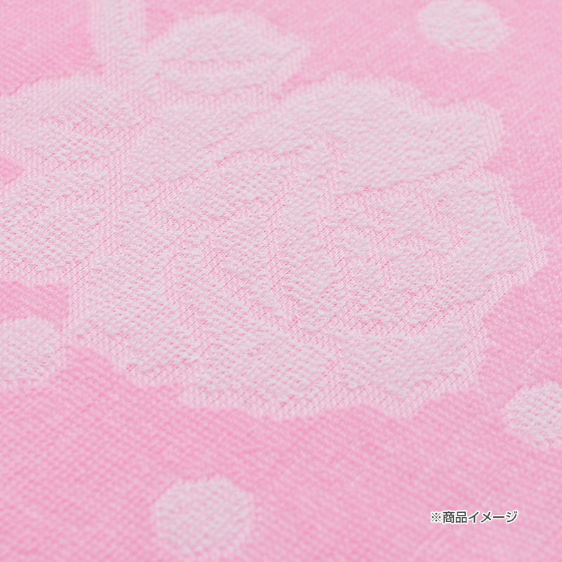 ご挨拶用粗品フェイスタオル(カラー水玉) /日本製（200匁) /熨斗付き